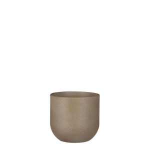 Osłonka ceramiczna na doniczkę beżowa śr. 14cm