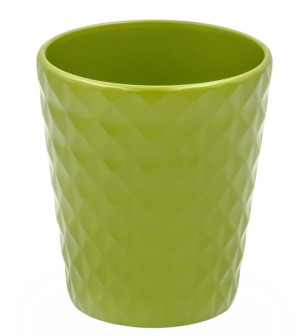 Osłonka ceramiczna BORNEO zielona, 14,5 cm