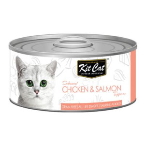 KIT CAT CHICKEN & SALMON (kurczak z łososiem) [KC-2166] 80g