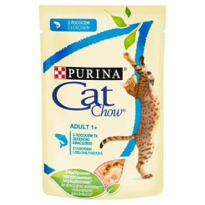 PURINA CAT CHOW ADULT GiJ Łosoś i Zielony Groszek 85g
