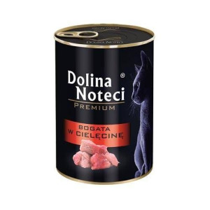 DOLINA NOTECI Bogata w cielęcinę puszka dla kota 400g