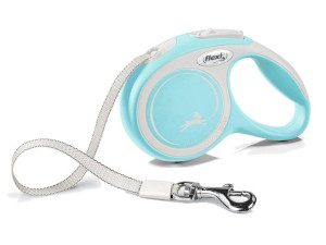 FLEXI NEW COMFORT smycz automatyczna dla psa, taśma 5m, rozm. M do 25kg, bł