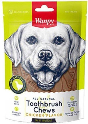 Wanpy Toothbrush Chews - Chicken Flavor 100g
