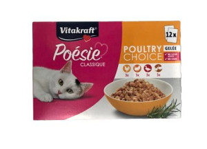 VITAKRAFT POESIE CLASSIQUE Multipak z drobiem 12x85g