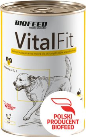 BIOFEED VITALFIT puszka dla psów z drobiem 1250g