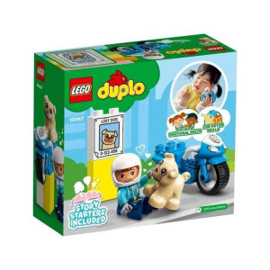 Klocki LEGO Duplo motocykl policyjny policjant piesek 10967