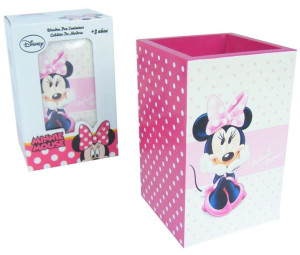 Minnie Kubek Na Długopisy Drewniany Organizer
