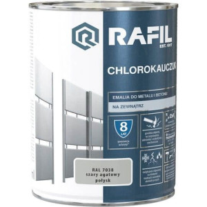 Emalia Chlorokauczukowa Szary Agatowy RAL7038 0,9L Rafil