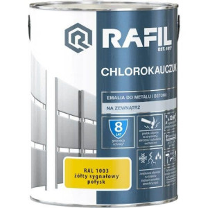 Emalia Chlorokauczukowa Żółty Sygnałowy RAL1003 5L Rafil