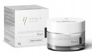Henna pudrowa do brwi Noble Lashes Black Czarna