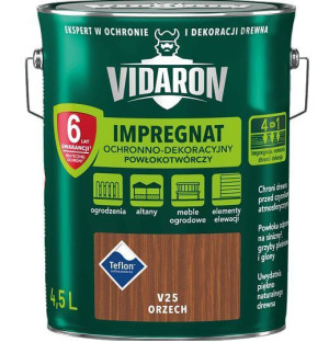 Impregnat Powłokotwórczy Vidaron 4.5L Orzech V25 Vidaron