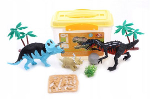 Zestaw Dinozaurów W Pudełku Mega Figurki Kolekcja
