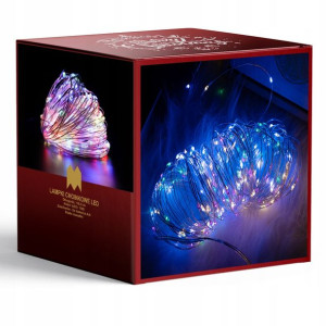 Lampki Girlanda Kurtyna Świetlna Led Multi Kolor