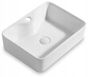 Umywalka Nablatowa Ceramiczna Prostokątna 47 Cm