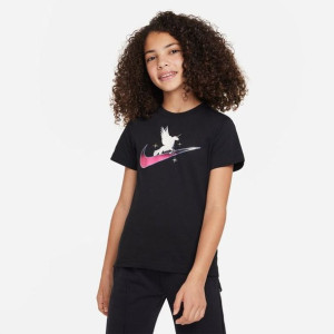 Koszulka Nike Sportswear Jr girls  DX1146 010 - CZARNY; XL (158-170)