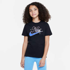 Koszulka Nike Sportswear Jr girls DX1717 010 - CZARNY; XL (158-170)