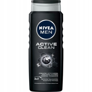 NIVEA MEN ACTIVE CLEAN Żel pod prysznic 500ml