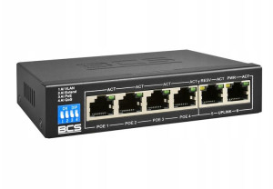 Switch POE BCS BCS-B-SP0402 4x POE do kamer IP