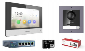 Wideodomofon IP HIKVISION DS-KIS602 Natynkowy WIFI