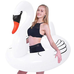 Koło Łabędź Dmuchany Duży P0Nton Do Pływania 115Cm