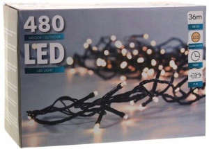 Lampki 480x Led Łańcuch 36m Girlanda 230v Zew/wew