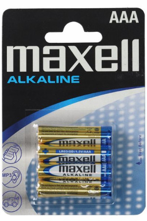Baterie Alkaliczne MAXELL 1,5V LR03 AAA 4szt
