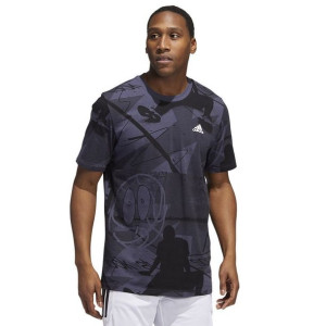 Koszulka adidas Iginite AOP Tee HK6725 - GRAFITOWY; L
