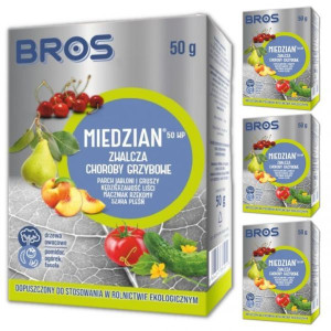 Środek grzybobójczy Miedzian 50 WP Bros 50 g x 4 sztuki
