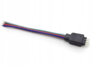 Złączka RGB 4 Piny Męska Żeńska WTYCZKA