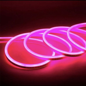 Neon Flex 12v 6x12mm 6w/1m Różowy 5m