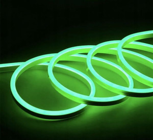Neon Flex 12v 6x12mm 6w/1m Zielony 5m