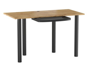 Biurko Loft Dąb Lancelot/czarny Z Półką B3-fx 120x60 Cm