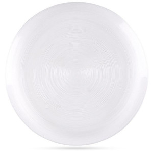 Talerz obiadowy płaski płytki duży szklany / patera 32,5 cm