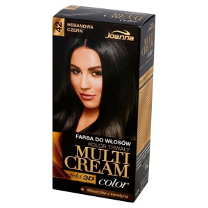 Joanna Multi Cream Color farba do włosów 42 Hebanowa Czerń