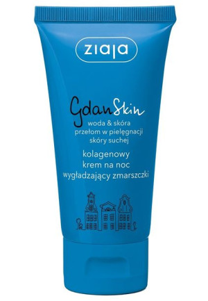 Ziaja GdanSkin kolagenowy krem na noc wygładzający zmarszczki 50ml