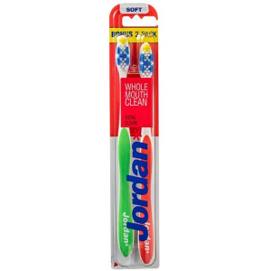 Jordan Total Clean szczoteczka do zębów Soft 2szt.