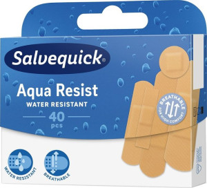 Salvequick Aqua Resist wodoodporne plastry opatrunkowe 40szt.
