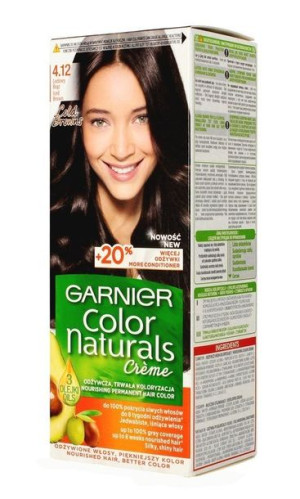 Garnier Color Naturals Creme krem koloryzujący do włosów 4.12 Lodowy Brąz