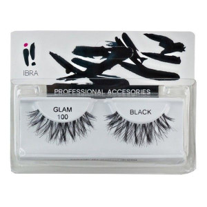 Ibra Para sztucznych rzęs na pasku Glam 100 Black