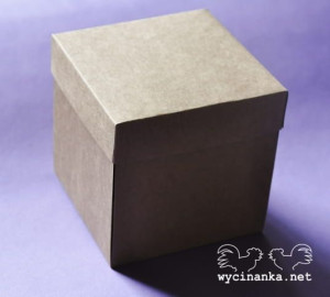 pudełko - exploding box 10x10x10, kolor: KRAFT