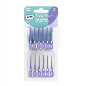 TEPE EasyPick szczoteczki/wykałaczki międzyzębowe z etui XL Fioletowe 36szt