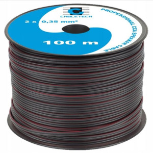 Kabel głośnikowy Cabletech 2 x 0,35 mm² 100 m
