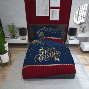 Pościel Holenderska 160x200 - Merry Christmas Renifery