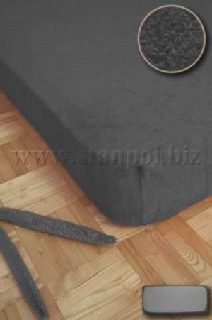 Prześcieradło Frotte 90x200 - Grafitowe