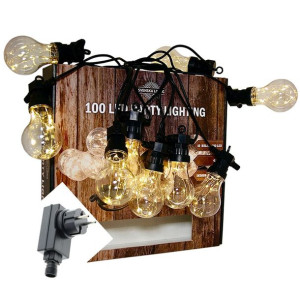 Lampki Led 10x Żarówek Łańcuch 4.5m Girlanda 230v Zew/wew