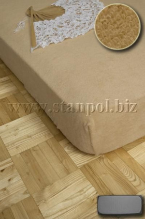 Prześcieradło Frotte 120x200 - Jasny Beż