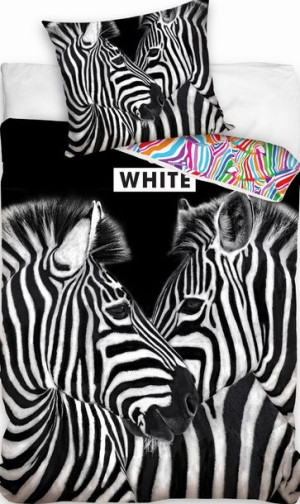 Pościel Bawełniana 160x200 - Zebra