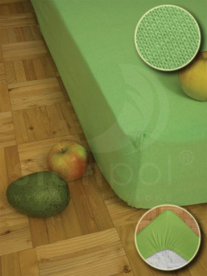 Prześcieradło Jersey 120x200 - Pistacja