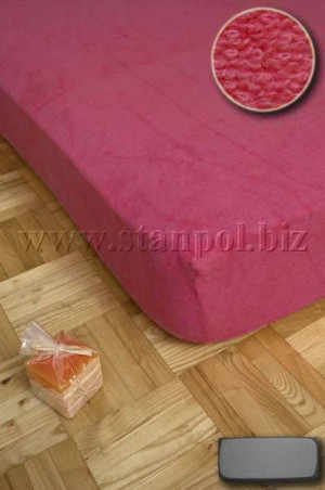 Prześcieradło Frotte 220x200 - Ciemny Róż