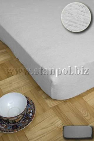 Prześcieradło Frotte 220x200 - Białe